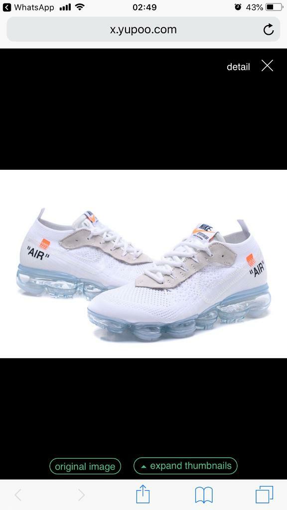 Off White Vapormax 2.0 Black Uk9Us10 BUMP